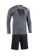 MAILLOT KENNY MANCHES LONGUES FACTORY BLACK GREY 2023