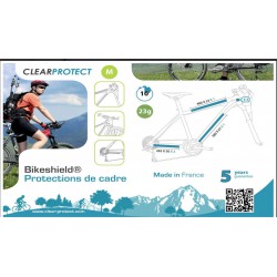 CLEAR PROTECT Protection de cadre de vélo - PACK M 