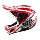 Casque Integral Troy Lee Designs D4 Polyacrilite Mips The Line Fire/Blanc - 2