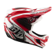 Casque Integral Troy Lee Designs D4 Polyacrilite Mips The Line Fire/Blanc - 3
