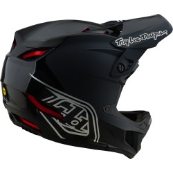 Casque VTT TROY LEE DESIGNS D4 POLYACRYLITE MIPS SHADOW Noir - 3