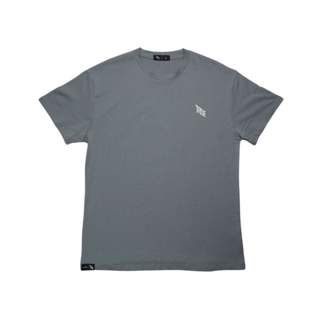 T-Shirt Title Faded Midweight Blue - 1
