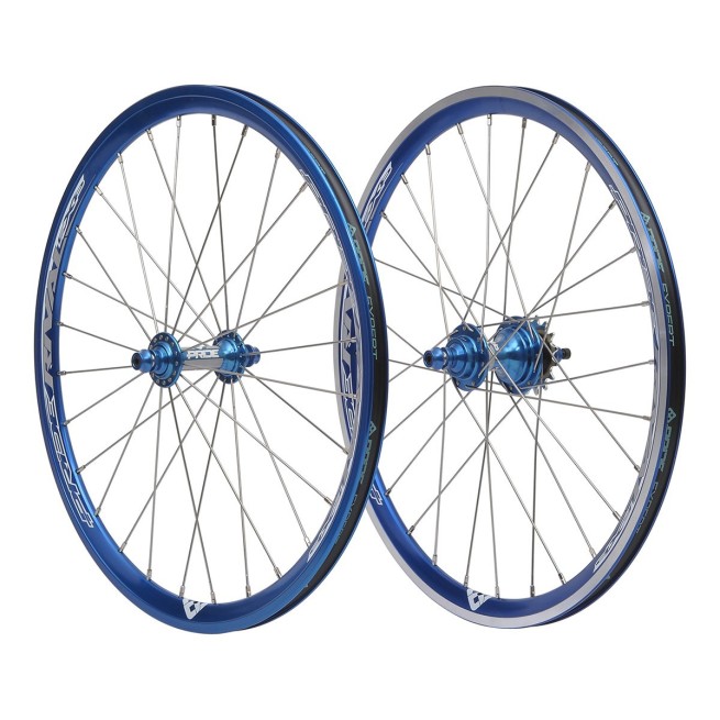 PAIRE DE ROUES PRIDE RACING EXP 20X1-3/8 BLEU